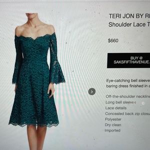 Brand New Rickie Freeman for Teri Jon Dress